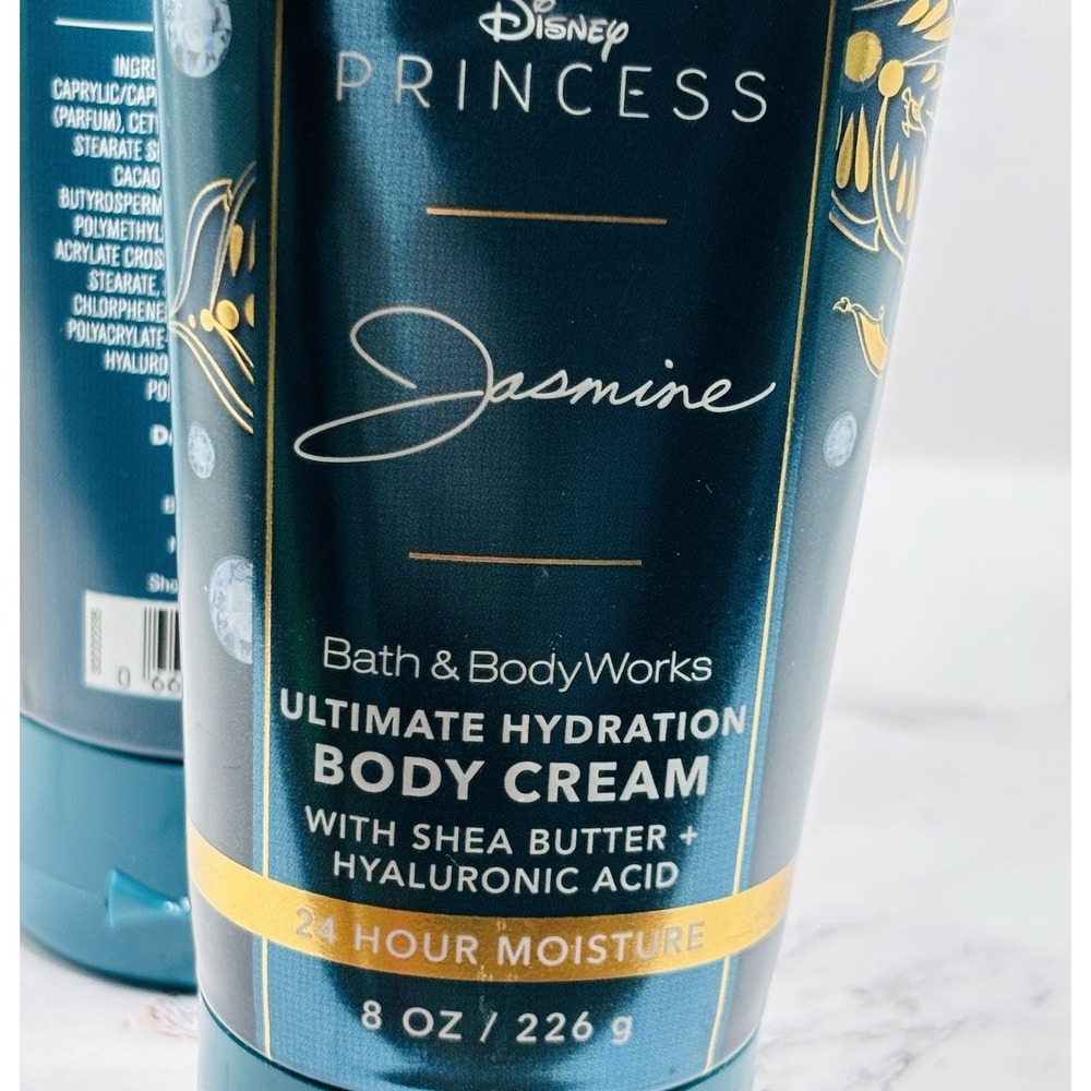 NEW Bath & Body Works Lot of 3 Tubes Disney Princess Jasmine Body Cream 8 oz - Picture 4 of 5